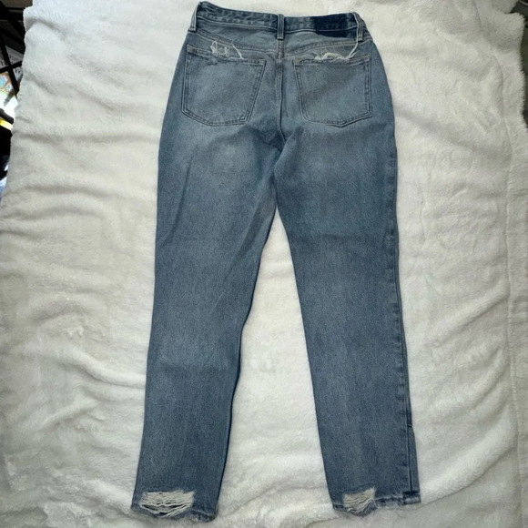 Abercrombie & Fitch Annie High Rise Girlfriend Jean 28 Distressed Loose Barrel - Picture 3 of 11